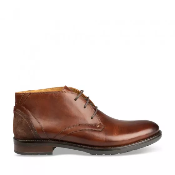 Bottines COGNAC B-BLAKE CUIR