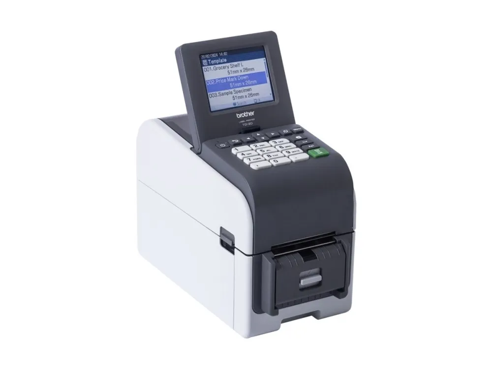 Brother TD-2320DSA300 - Mærkat/kvitteringsprinter - S/H - direkte termisk - Rulle (6,3 cm) - 300 dpi - op til 152.4 mm/sek. - USB 2.0, USB vært, LAN