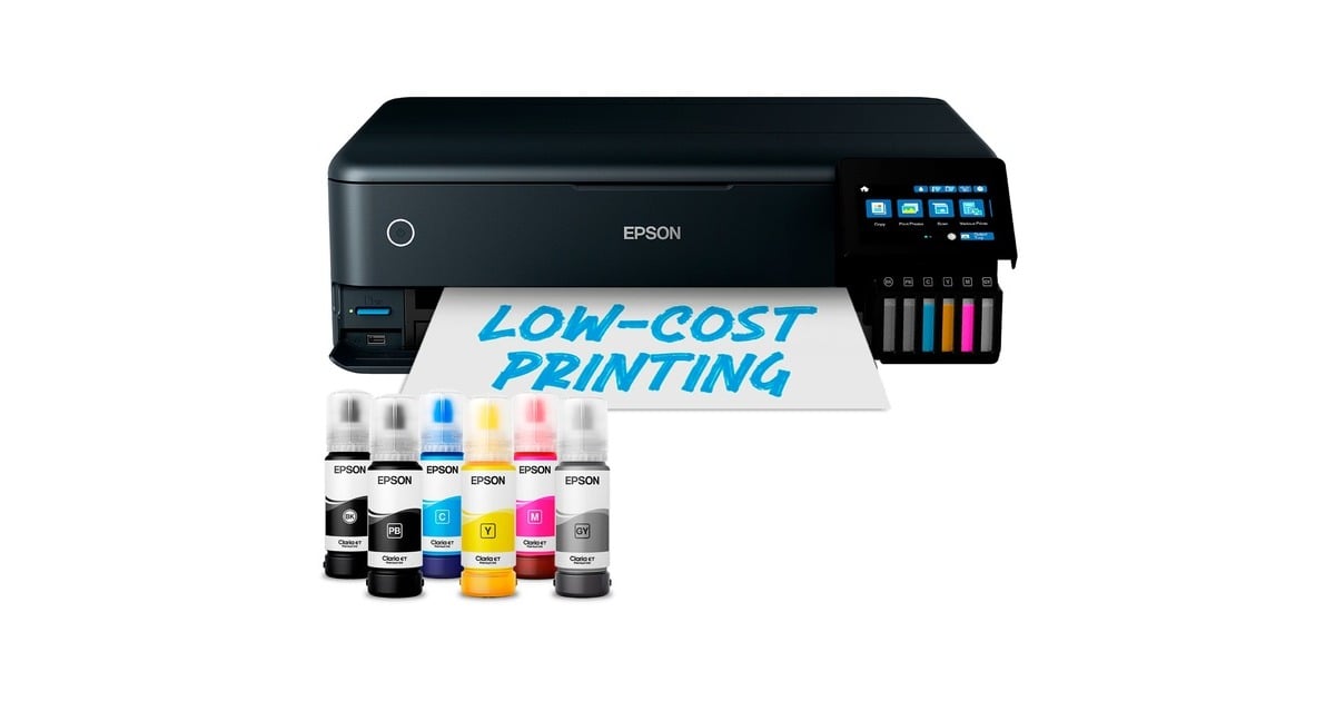 EpsonEcoTank ET-8550 all-in-one inkjetprinter  (Zwart, USB, WLAN, Scannen, Kopiëren)