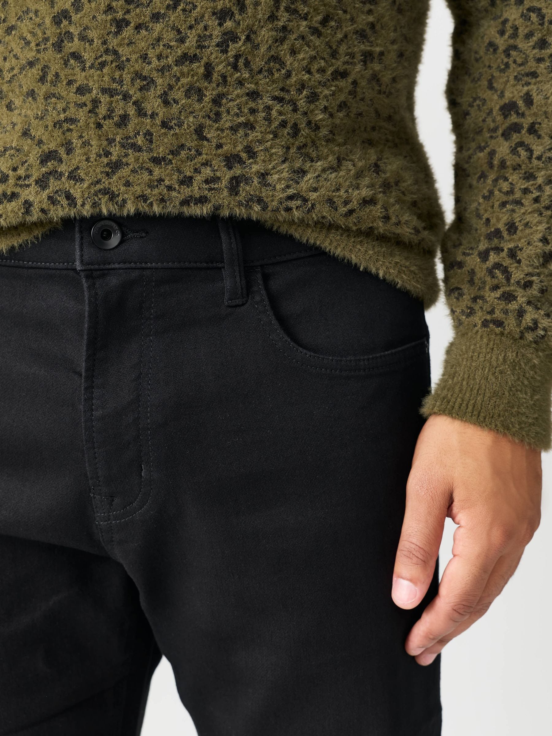 Zwart - Straight fit - Comfortabele stretchjeans