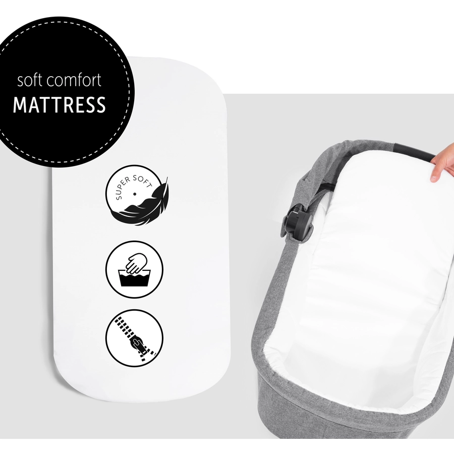 hauck Kinderwagenaufsatz Colibri Melange Grey