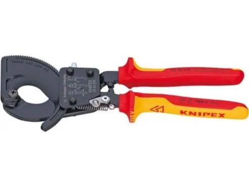 KNIPEX - Kabelskærer - lakeret sort