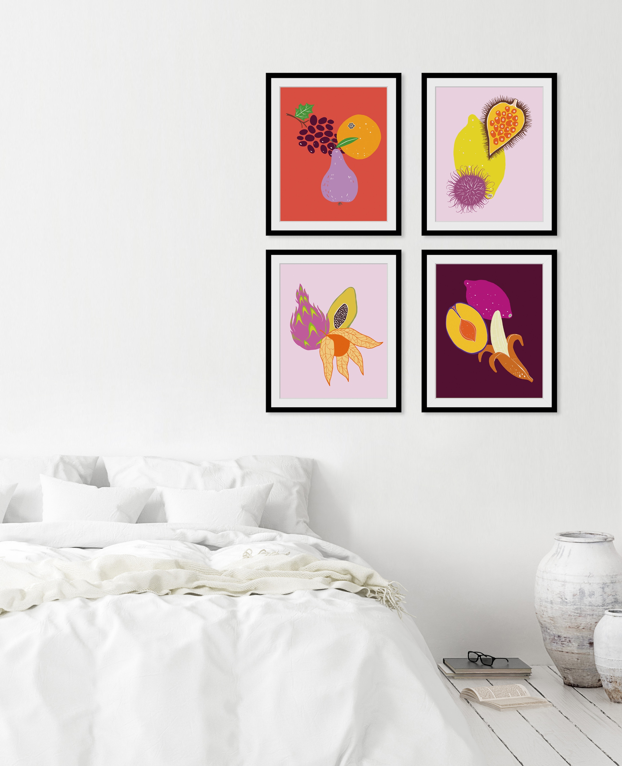 queence Bild »May« Kunst | Lebensmittel | Obst | Obst Bilder HD Premium Poster-Druck inkl. Holzrahmen