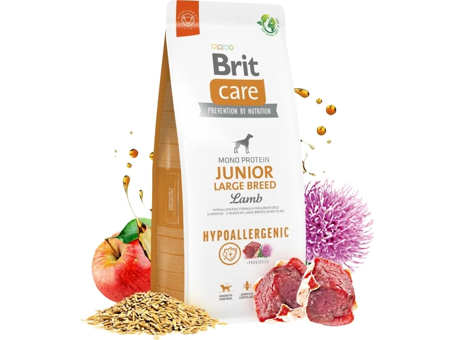 Brit Care Dog Hypoallergenic Junior Large Breed, Lamb, 12 kg