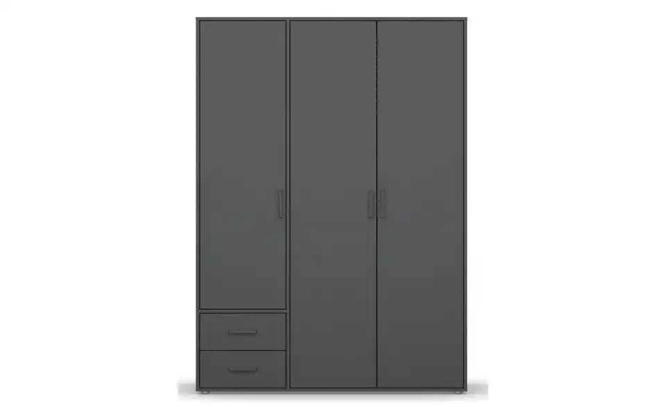 Drehtürenschrank ohne Absetzung 140 cm 3 Stück