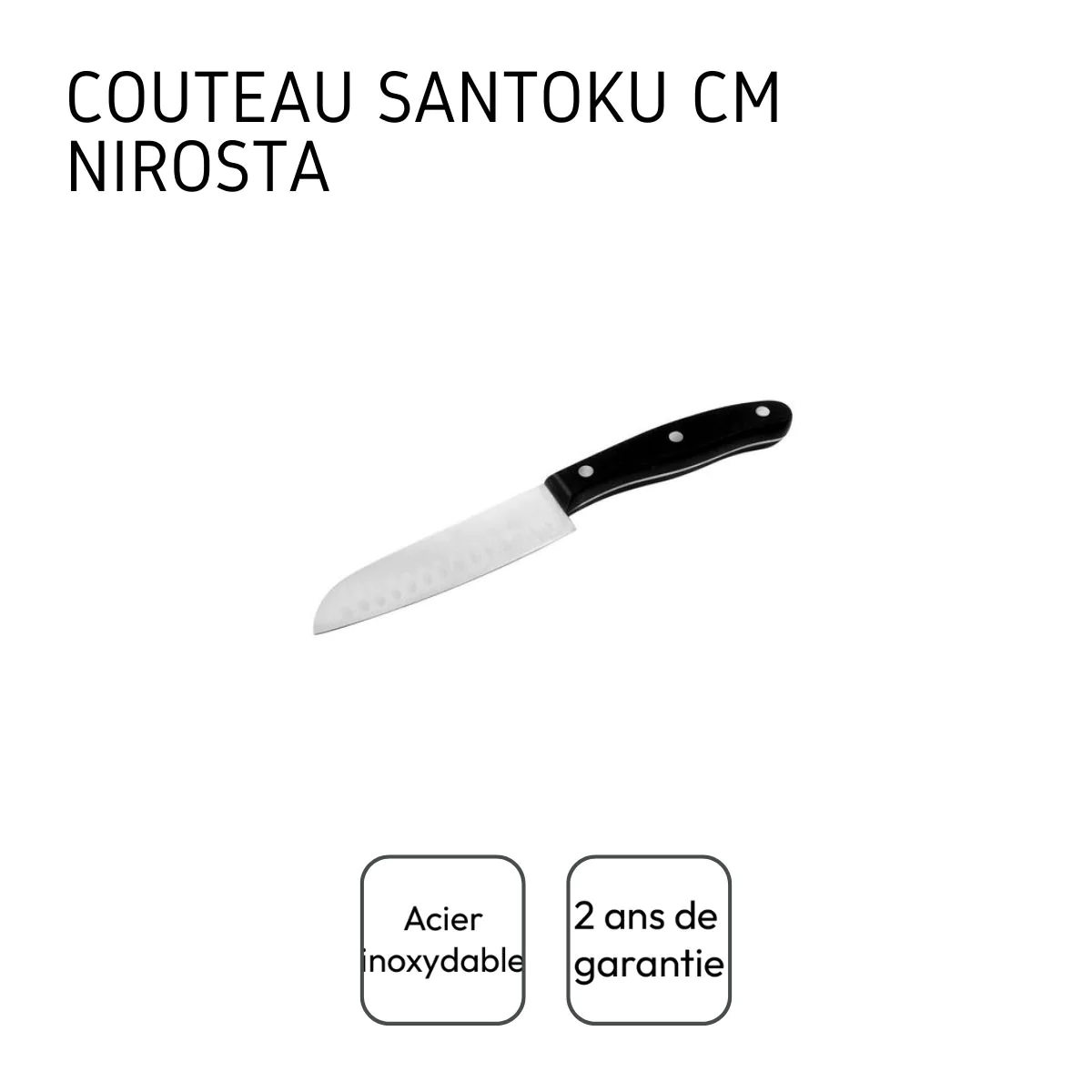 Couteau Santoku 26 cm Fit