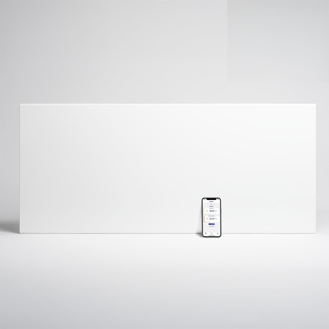 Adax Neo Compact - Intelligente Wifi Elektroheizkörper - 2000W, Weiß | Elektroheizung Wandmontage | Wandkonvektor - 420mm | Smartphone-Steuerung | Thermostat mit LCD-Anzeige | Heizung Elektrisch