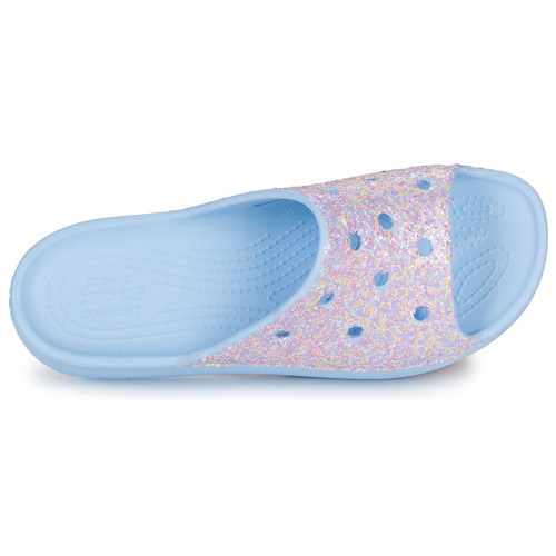 Crocs - ClassicPlatformGlitterSlideW Azul / Glitter