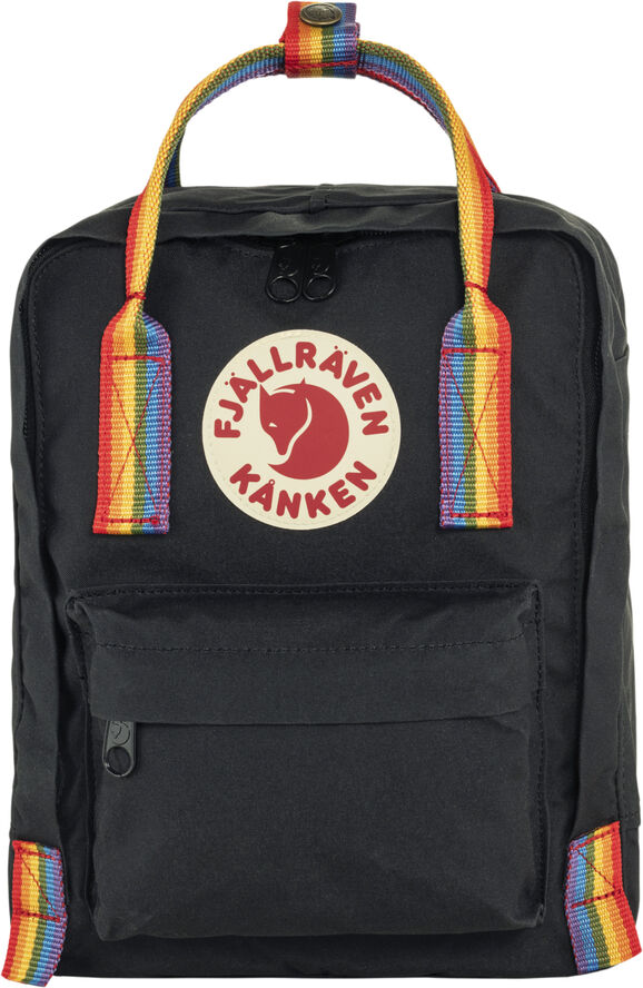 Fjällräven Kånken Rainbow Mini Black-rainbow pattern