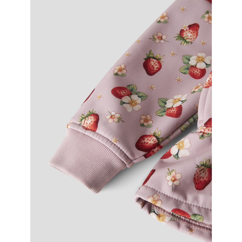 Køb Name It Keepsake Lilac Strawberry Nmfalfa08 Softshell Jakke Peblum Fo