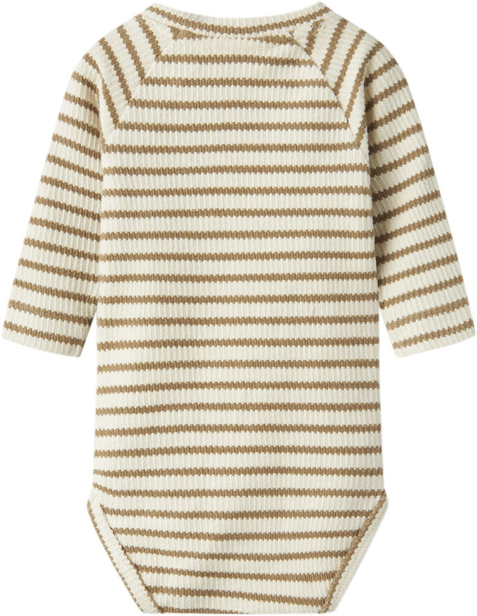 Lil' Atelier NBMTADEO LS BODY LIL Turtledove/petrified oak