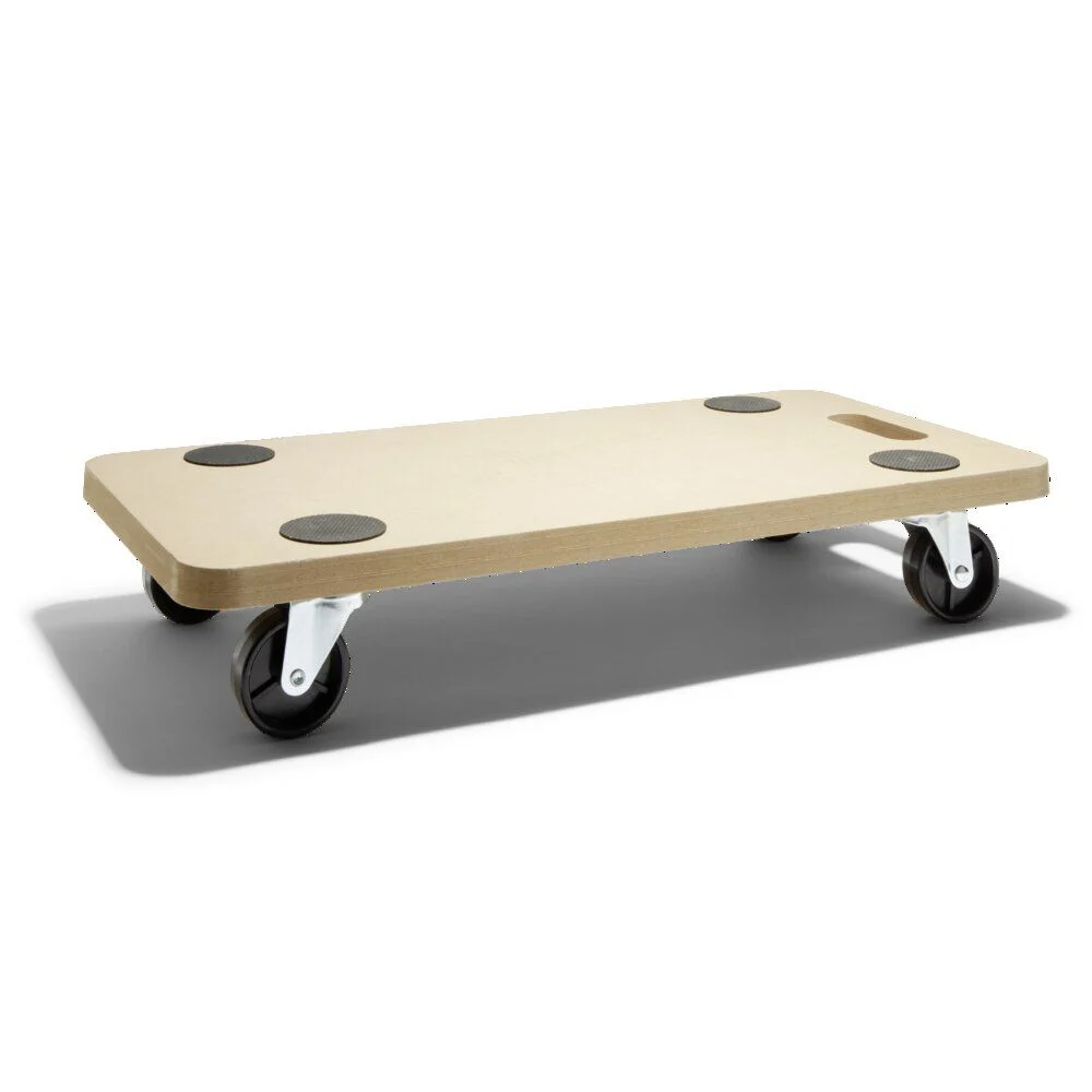 Support à roulettes en bois 60x30cm charge 150kg