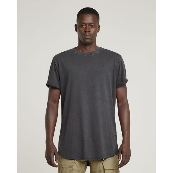 G-star T-Shirt Text Back Gr Overdyed Lash Dark Black Gd L