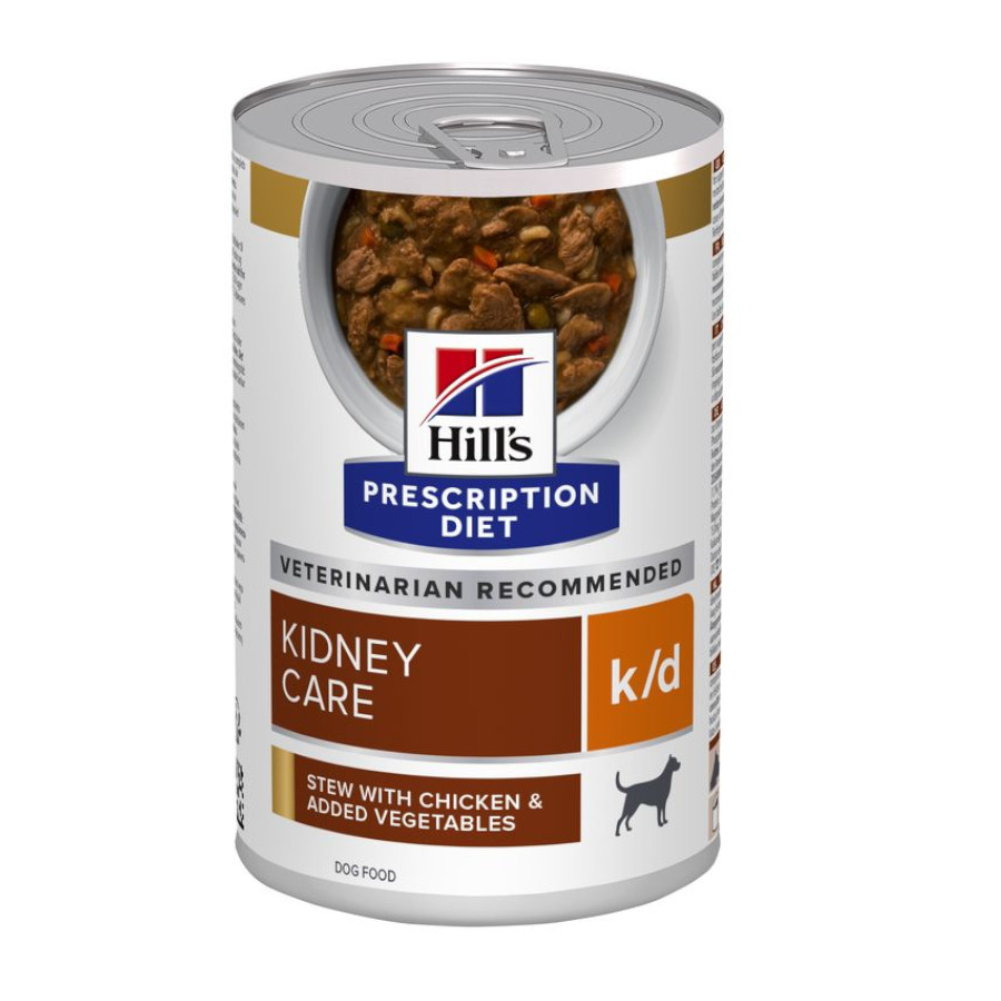 Hill's Prescription Diet Kidney Care k/d Ensopado de Frango e Vegetais em Lata para Cães