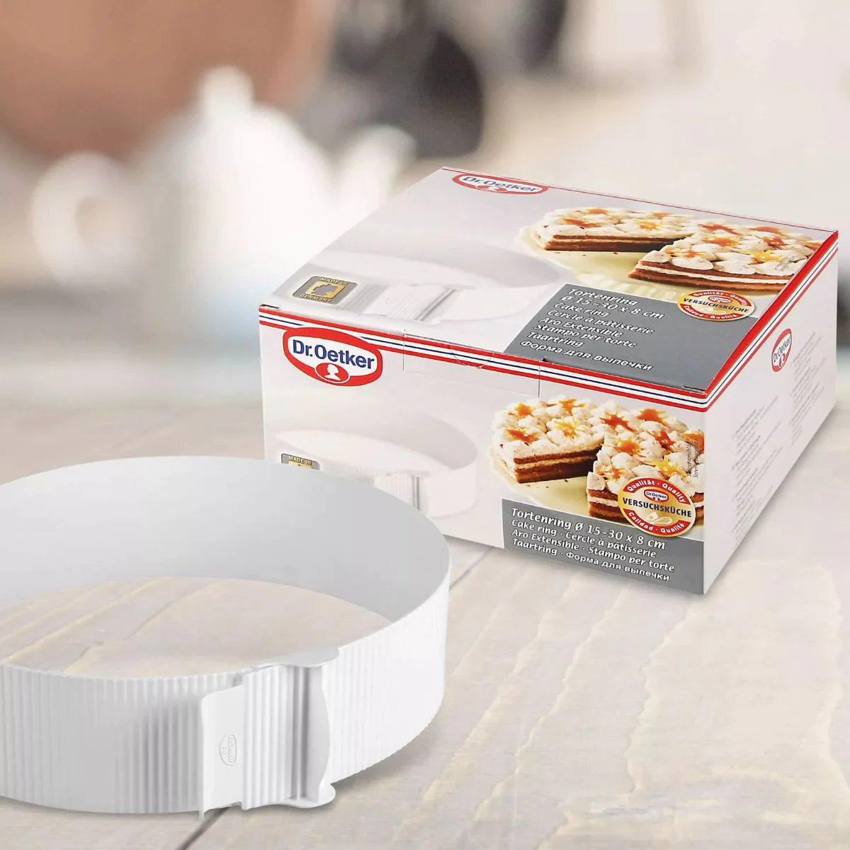 Cercle de pâtisserie en plastique réglable de 15 à 30 cm Dr. Oetker Ba