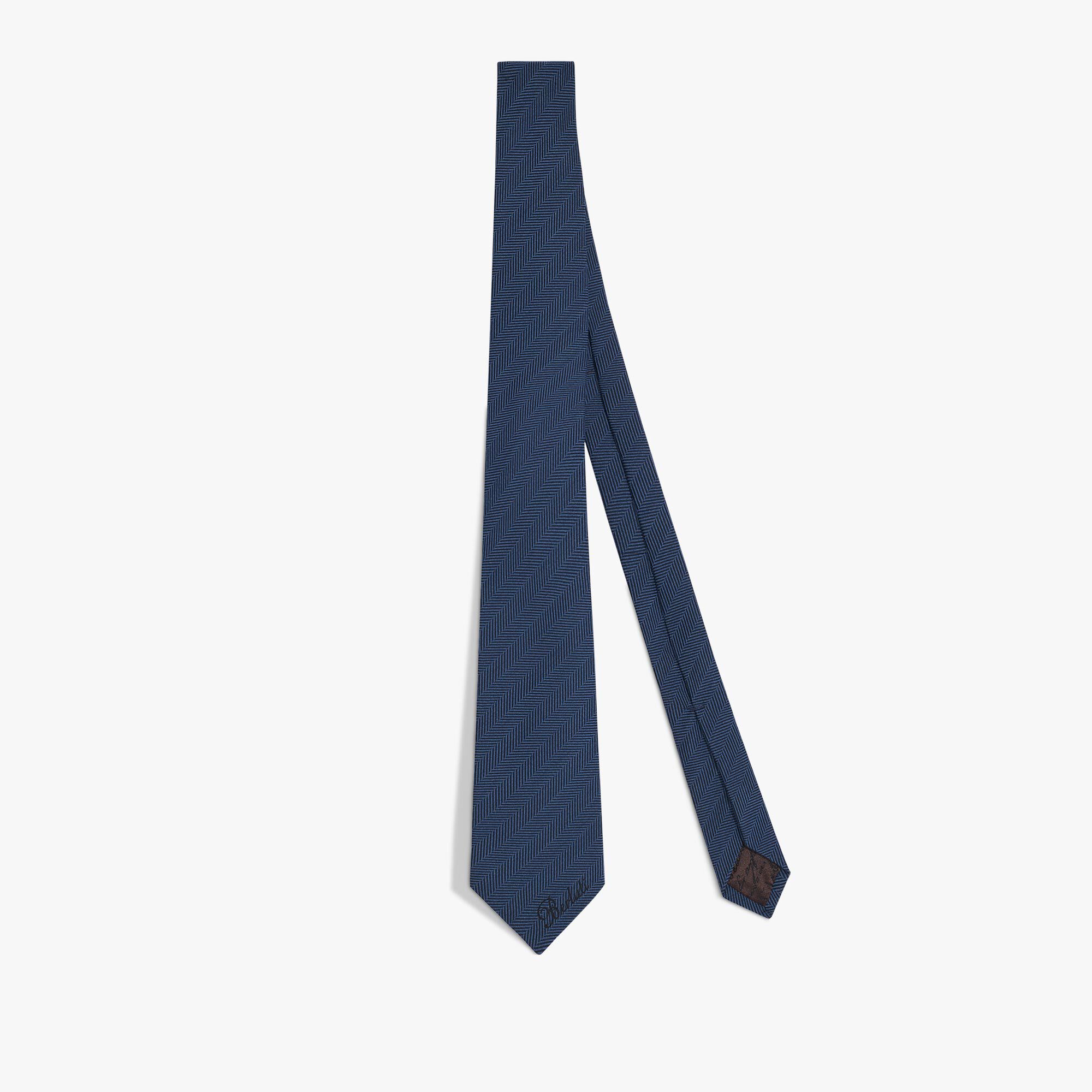Cravate À Motifs Chevron