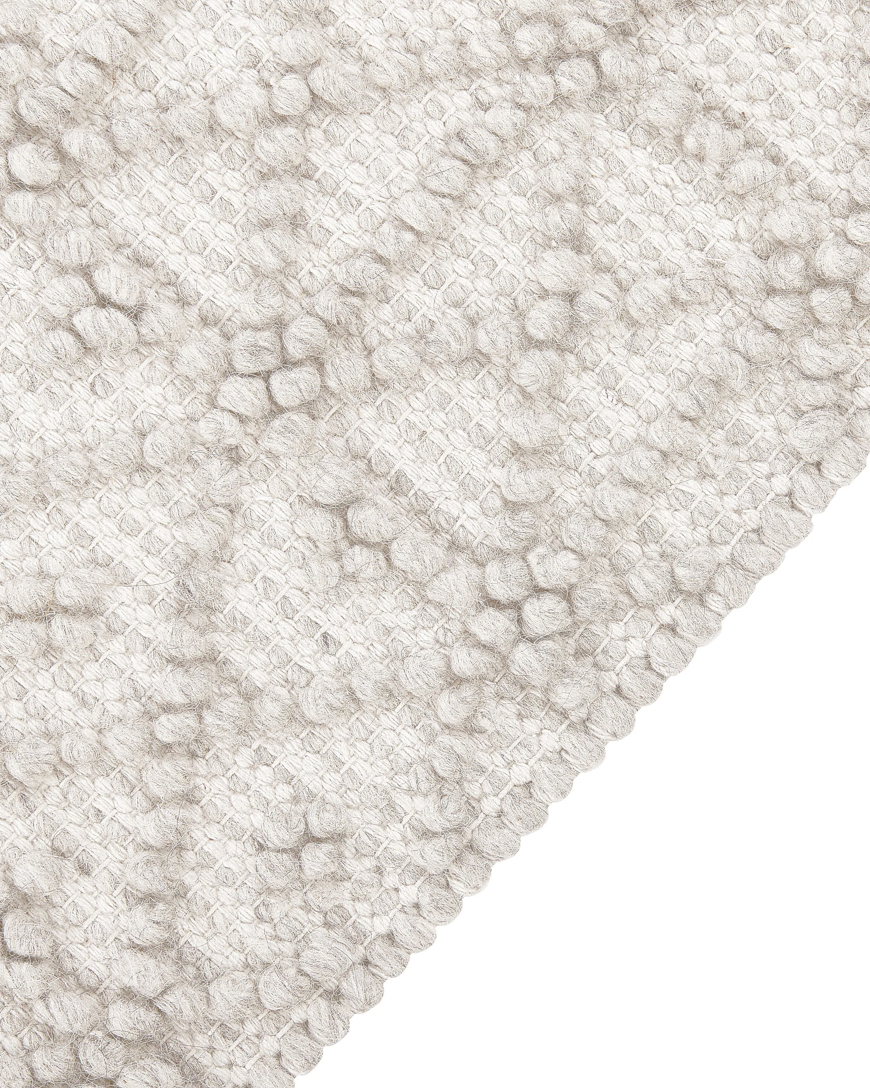 Vloerkleed ALUCRA Lichtbeige 160 x 230 cm Wol