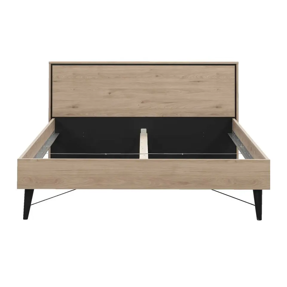 Bed Kansas - eikenkleur - 180x200 cm