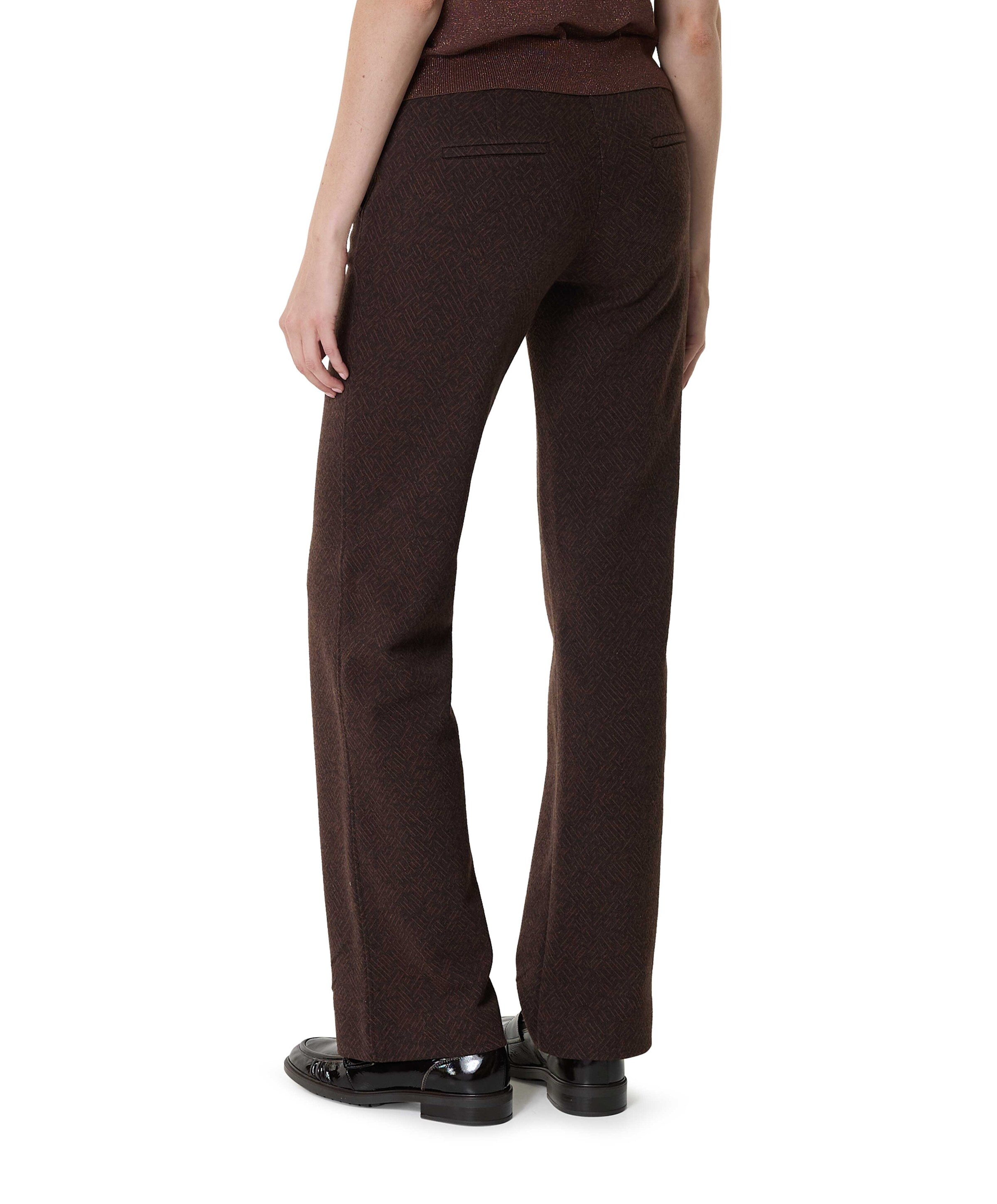 Toni Jenny Wide Leg dames broek bruin