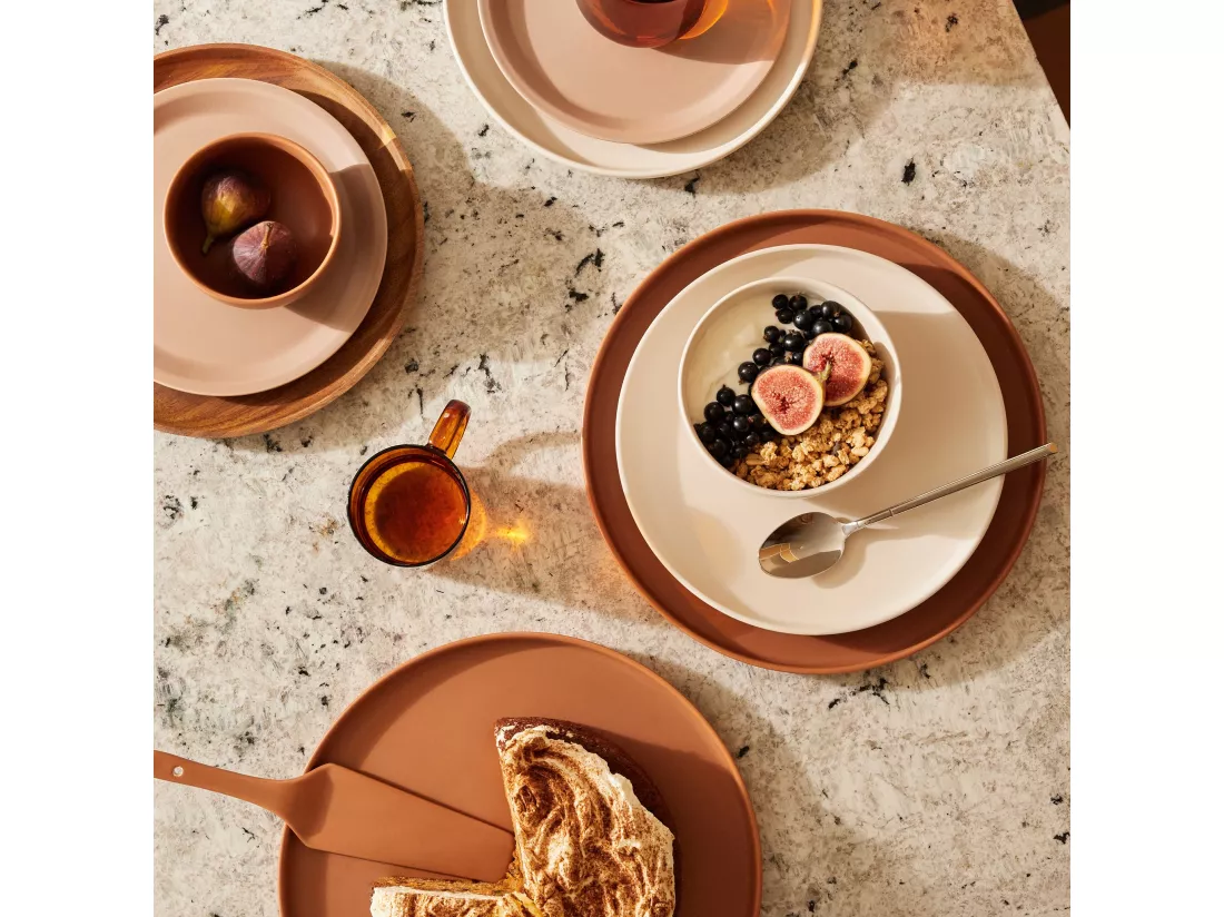 Assiette À Dessert Terro Brun Clair 1.8 x 21.5