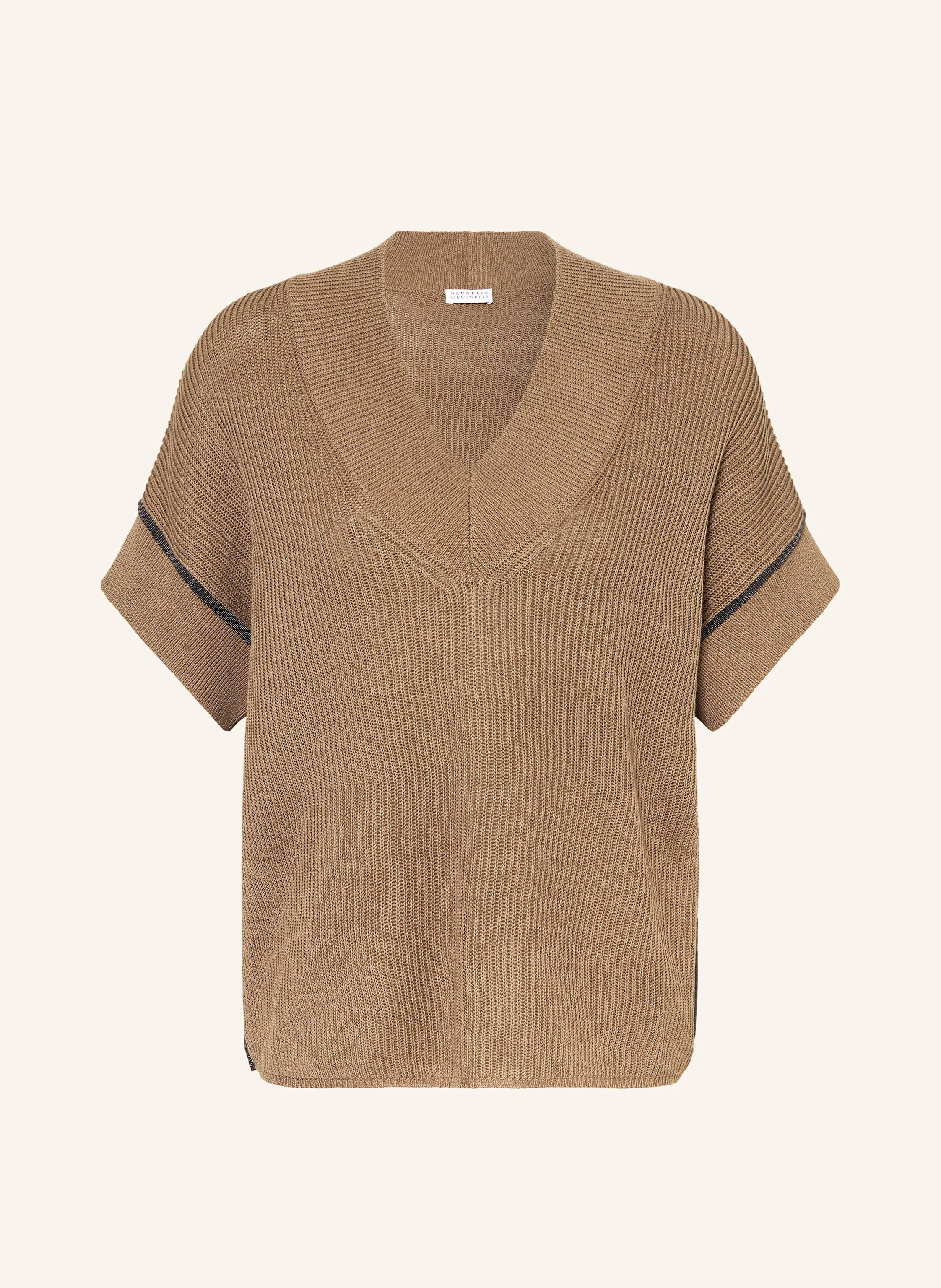 BRUNELLO CUCINELLI Strickshirt mit Schmucksteinen