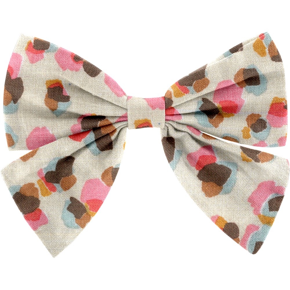 Barrette Noeud Papillon Confetti Aqua