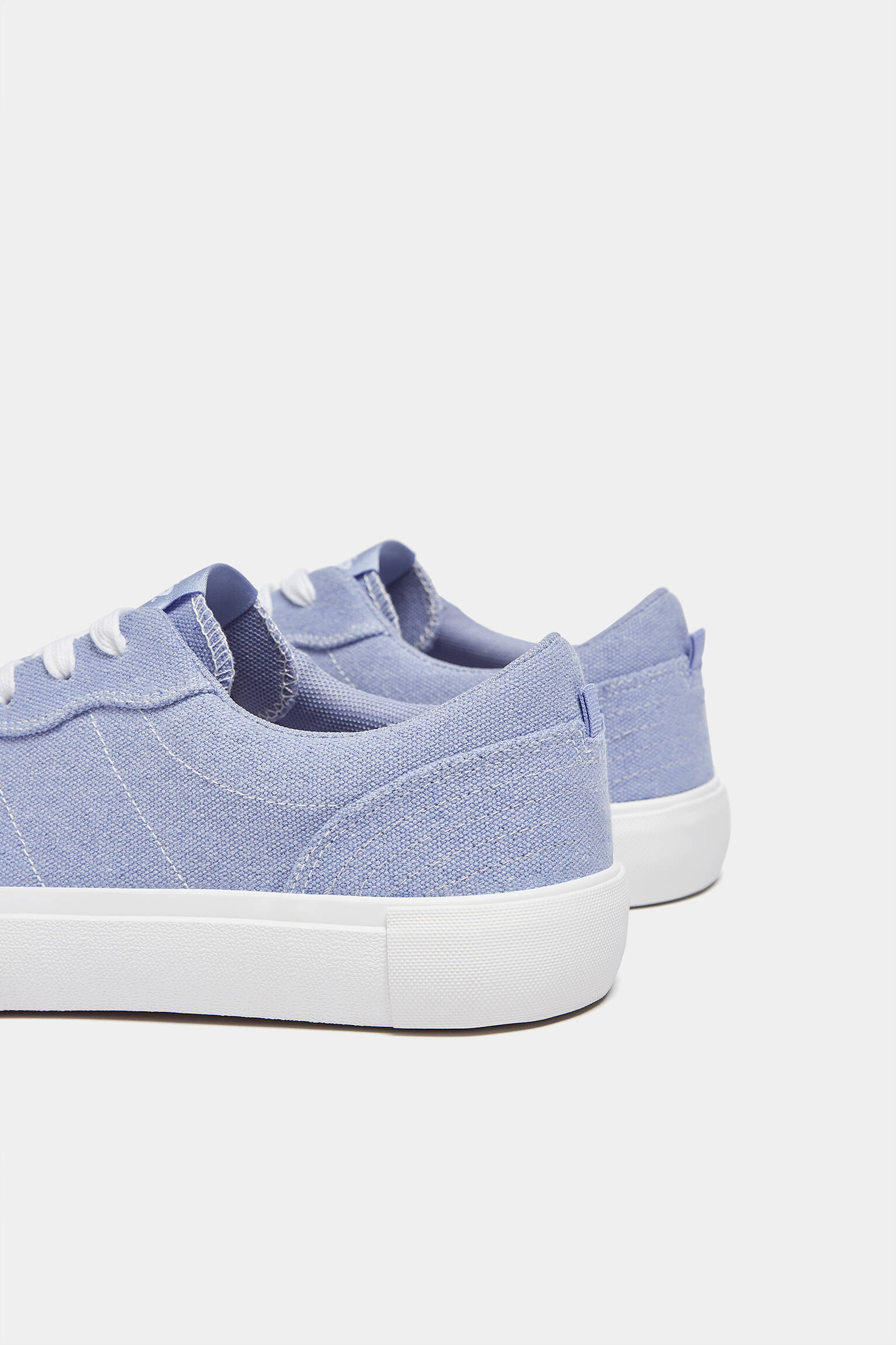 Tênis casual de lona - azul claro