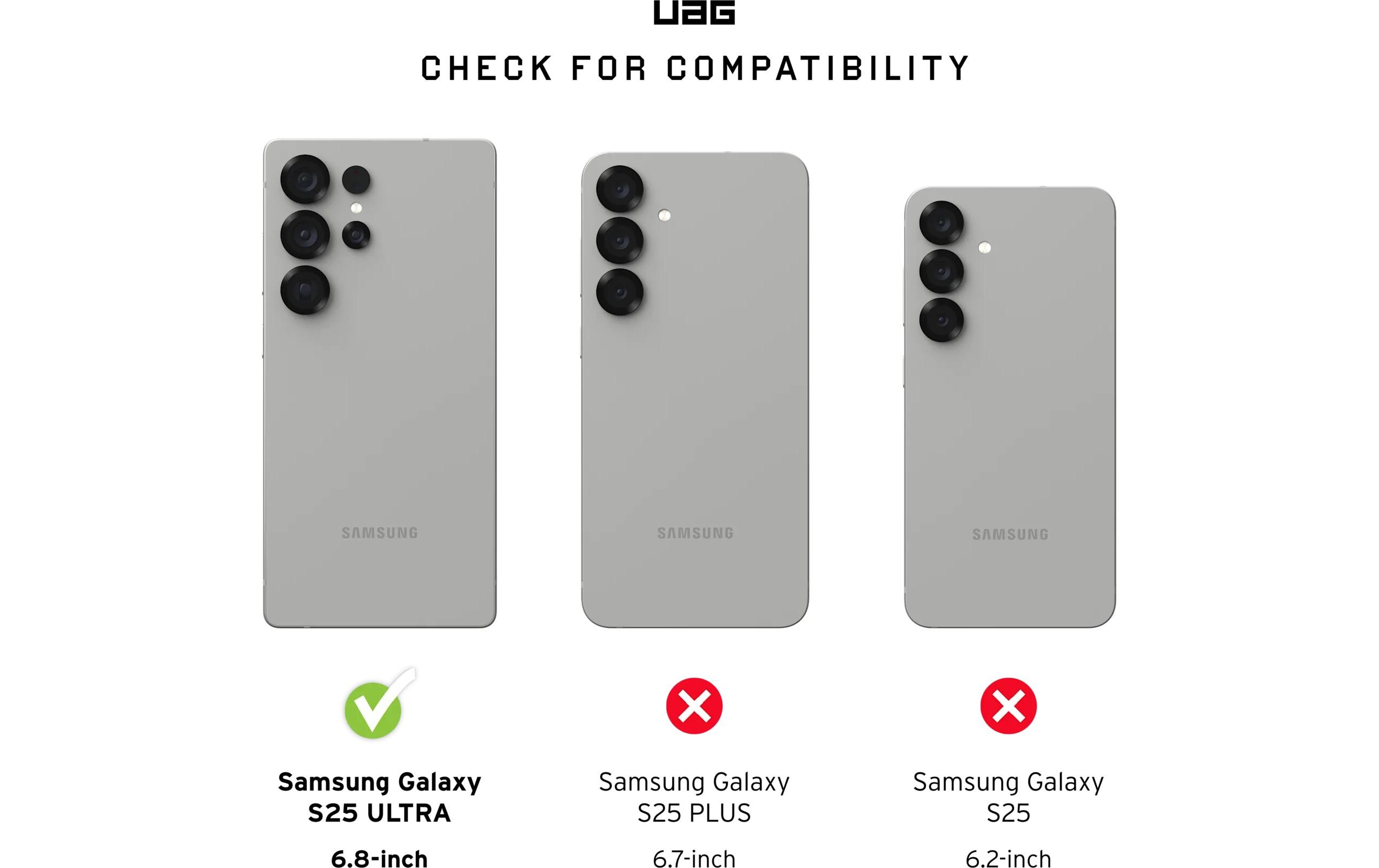 Plyo Pro Galaxy S25 Ultra Black Clear OmbreSchutzhülle für das Samsung