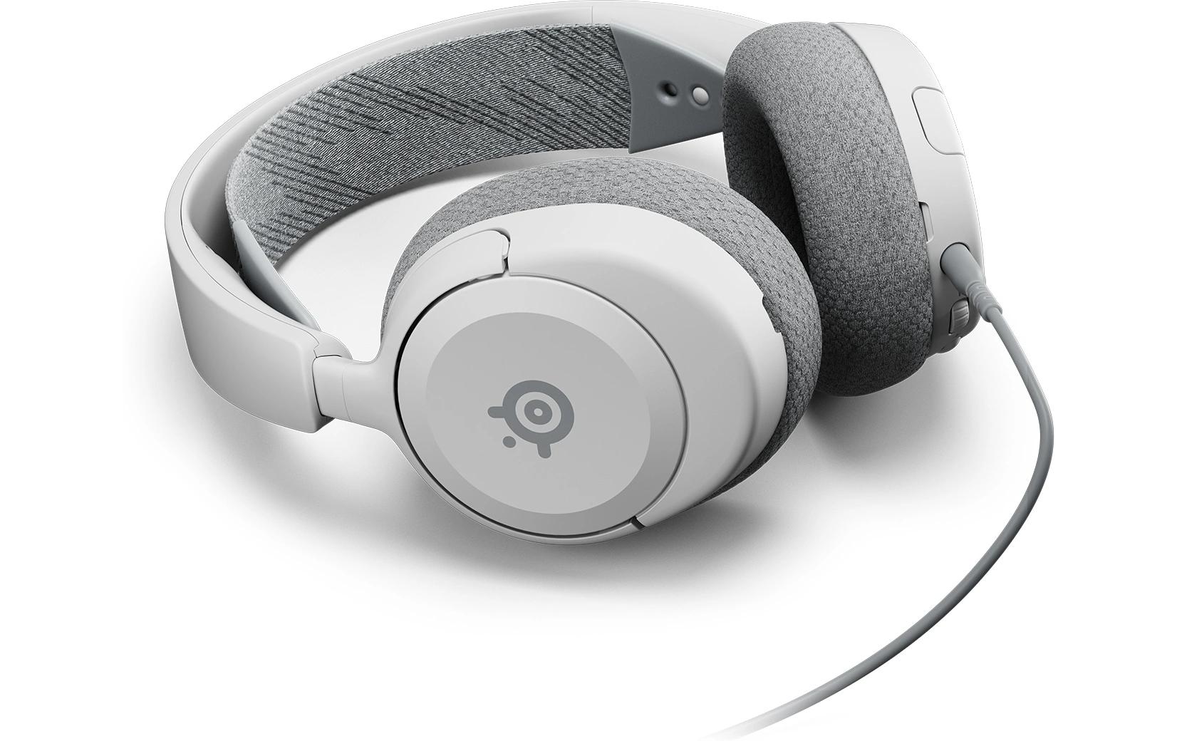 Headset Arctis Nova 1P WeissSteelseries Arctis Nova 1P kabelgebundene Gaming-Kopfhörer mit Kopfband, Weiss