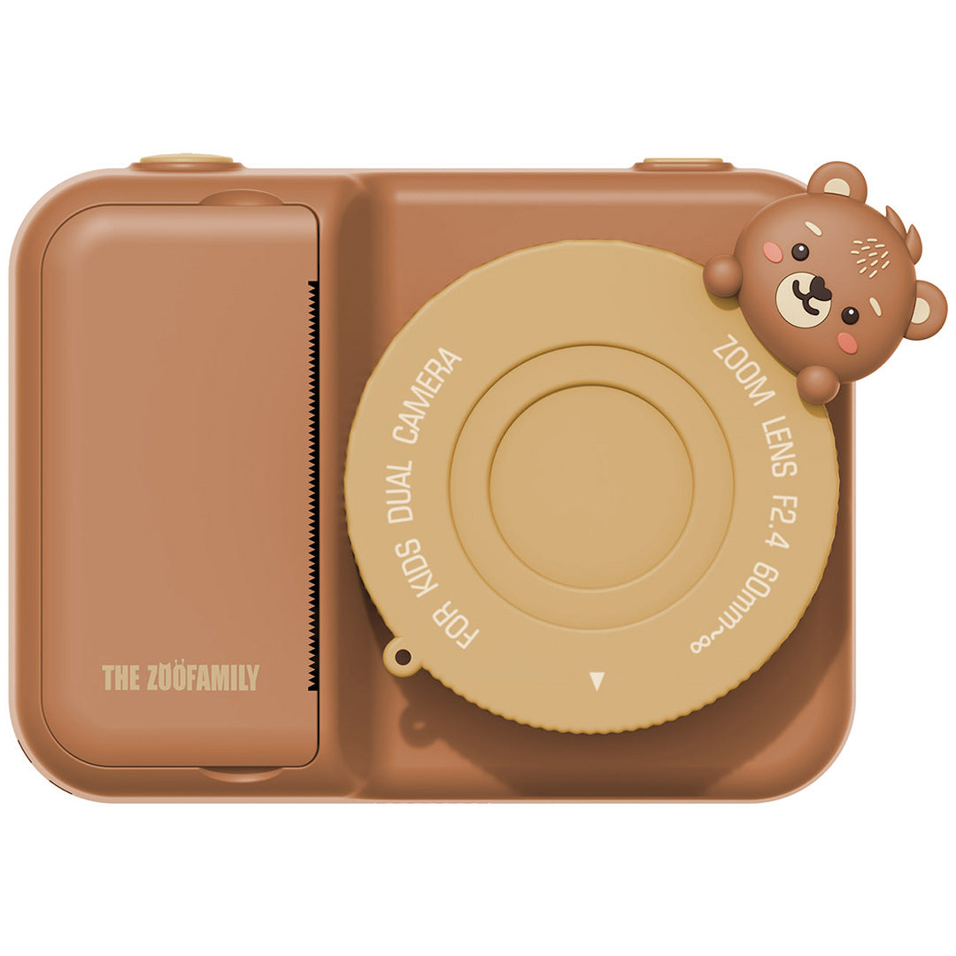 the zoofamily kindercamera met thermische printer zoo print - beer