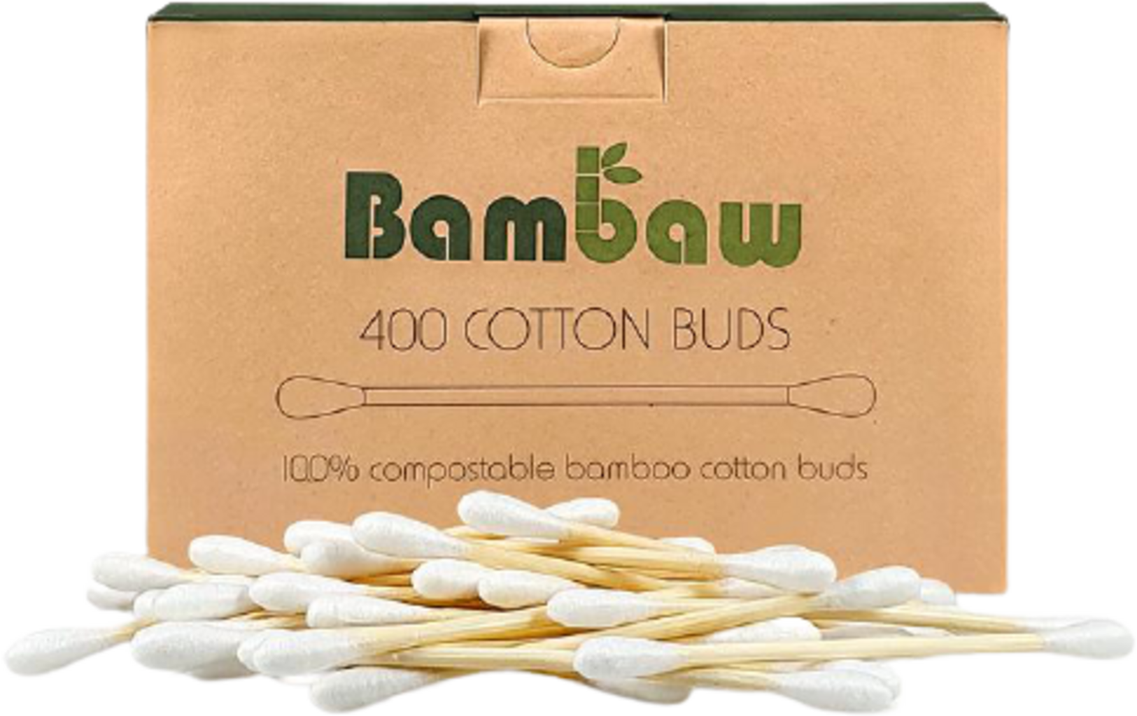 Bambaw  Wattestäbchen, 400 Stk