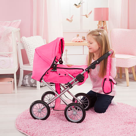 Mami Baby City Star dukkevogn - pink