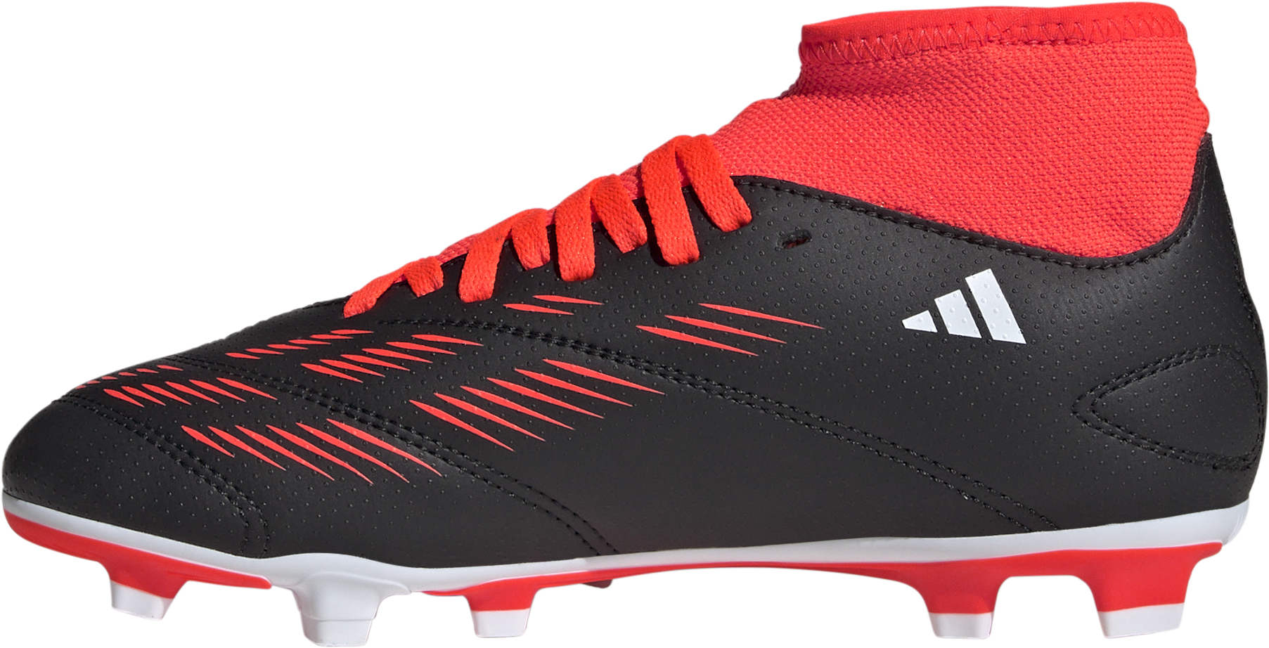 Predator Club Sock FxG Junior Core Black/Footwear White/Solar Red