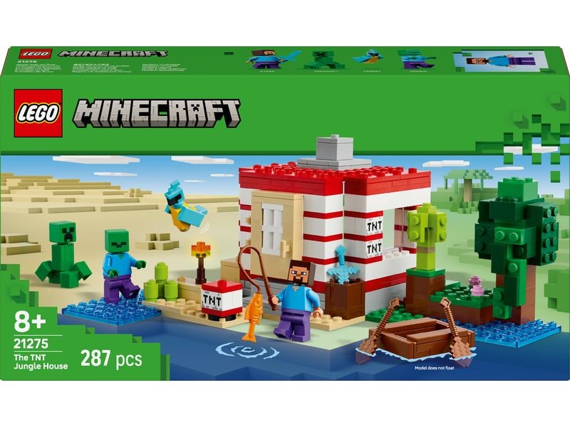 LEGO® Minecraft Das TNT-Dschungelhaus 21275 Kreatives Bauspielzeug