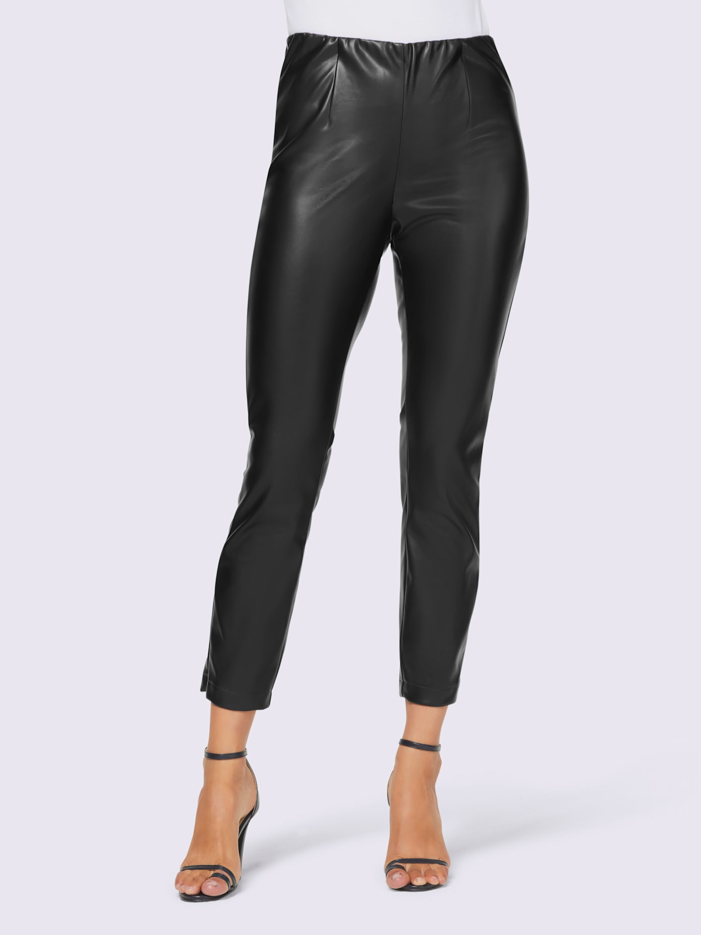 Pantalon en imitation cuir douceur optimale