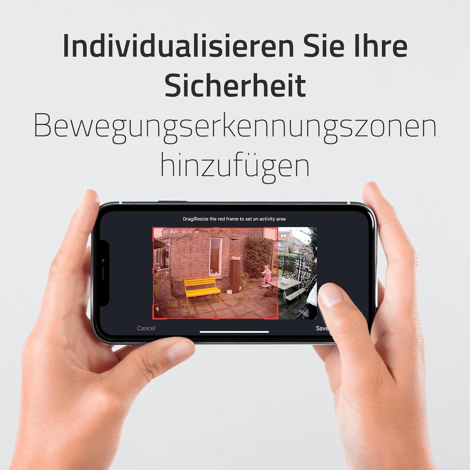 WiFi Solar IP Kamera 2K 1440p Infrarot LED's Nachtsichtfunktion / Micro SD / Wandhalterung iOS/Android (IP66) - Weiss