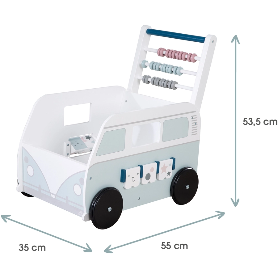 kindsgard Lauflernwagen turbus blau