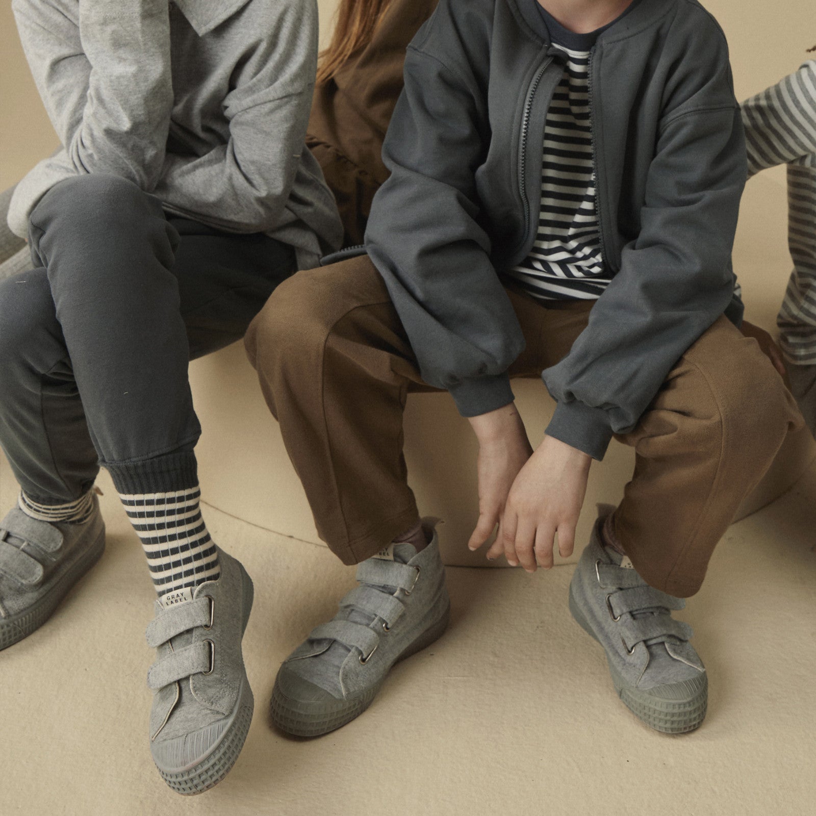 Socken 2er-Set Blue Grey Cream