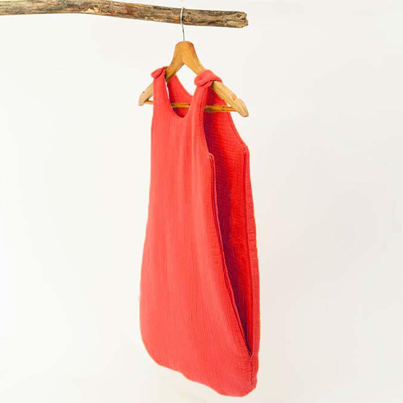 Papate Gigoteuse Hiver en Coton Bio fraise - 70x90 cm