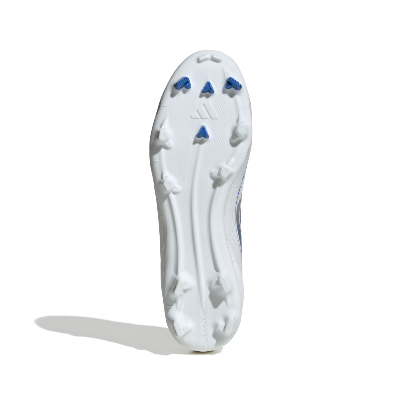 Adidas F50 League Gras / Kunstgras Voetbalschoenen (MG) Wit Blauw Zilver