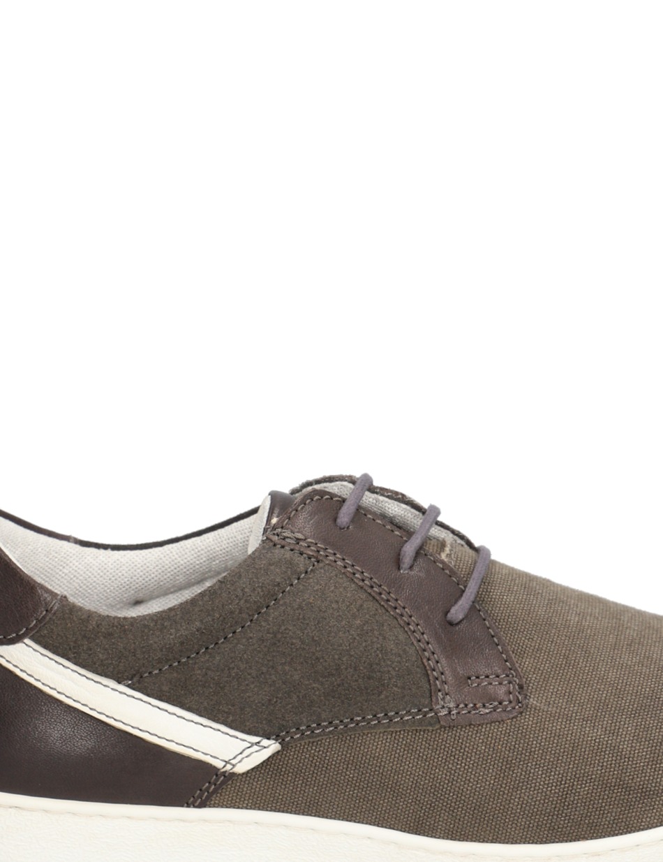 Lederkombination Sneaker