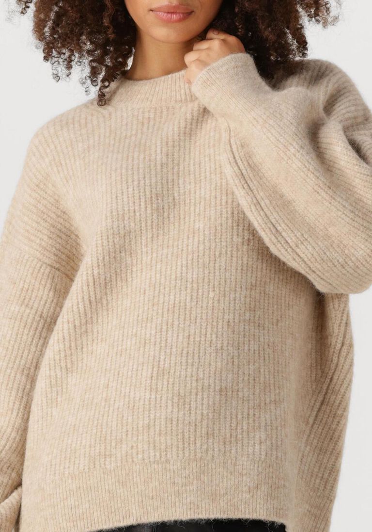 beige knit-ted trui kyara