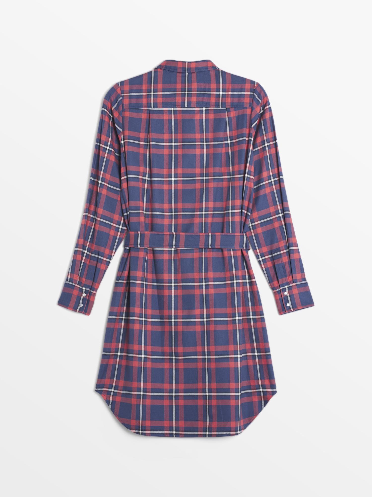Robe Femme A Carreaux Rose et Marine