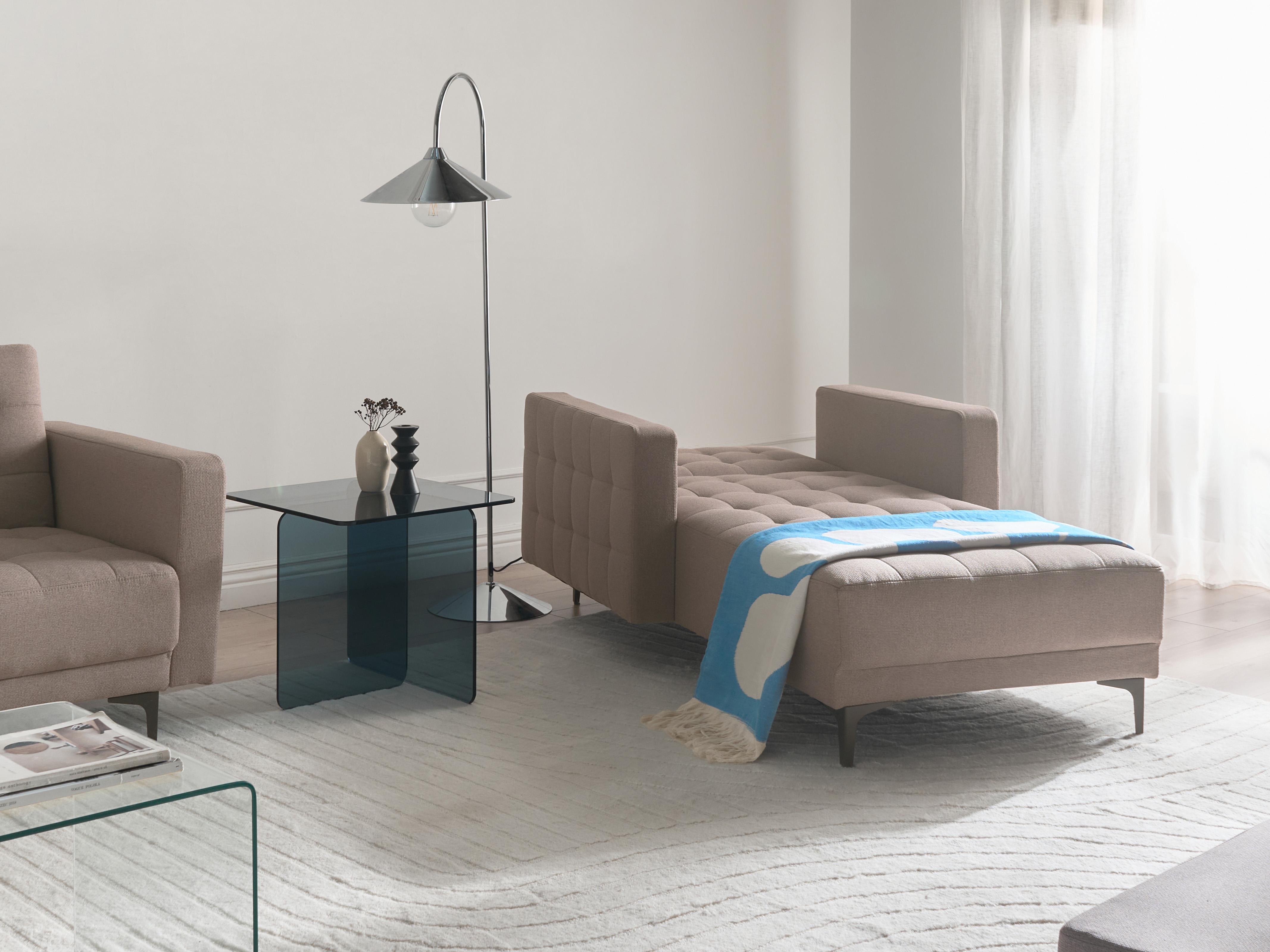 Chaise longue ABERDEEN Stof Taupe
