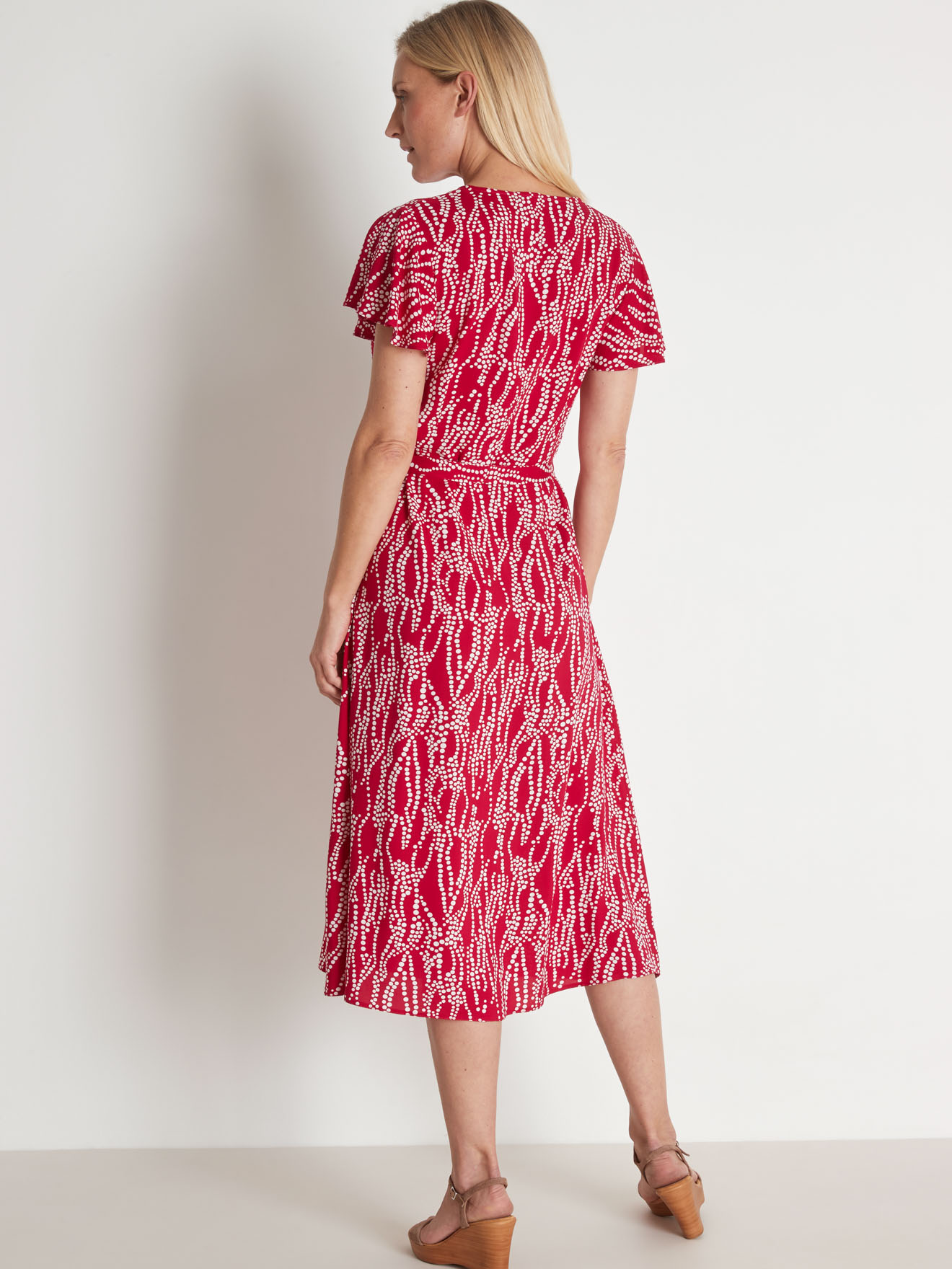 Robe fluide effet cache-coeur
