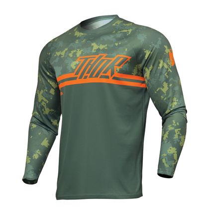 Maillot cross Thor SECTOR DIGI 2024 - Vert / Blanc