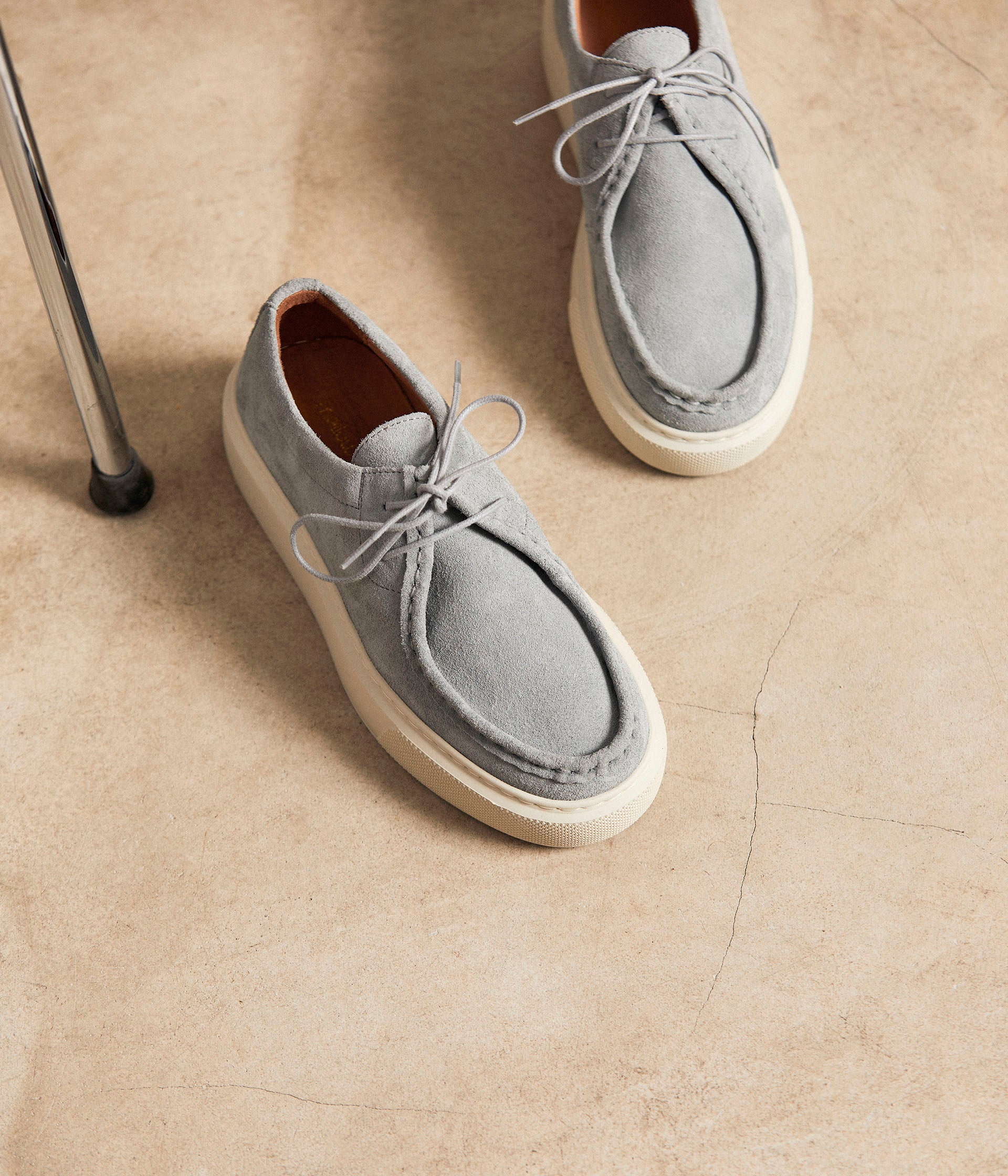 Baskets velours ciel Iva