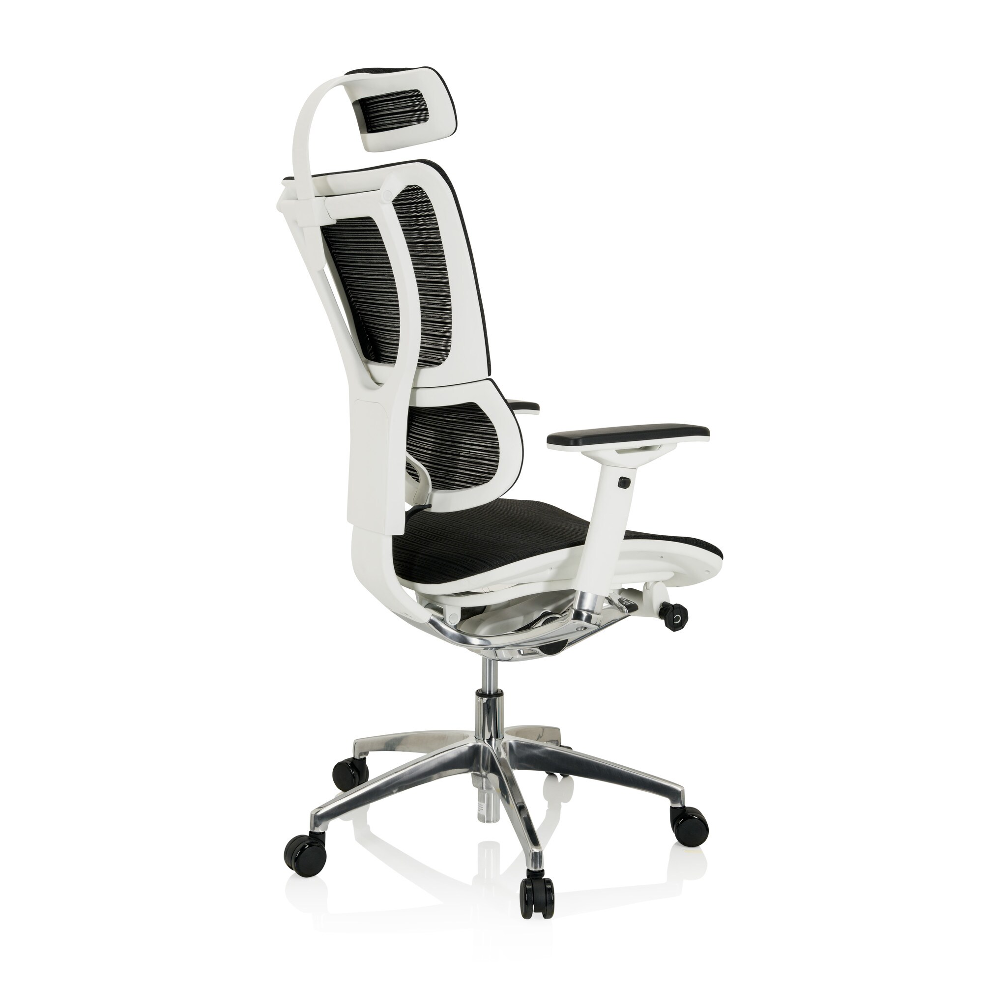Luxus Chefsessel ERGOHUMAN SLIM Netzstoff mit Armlehnen (höhenverstellbar) hjh OFFICE