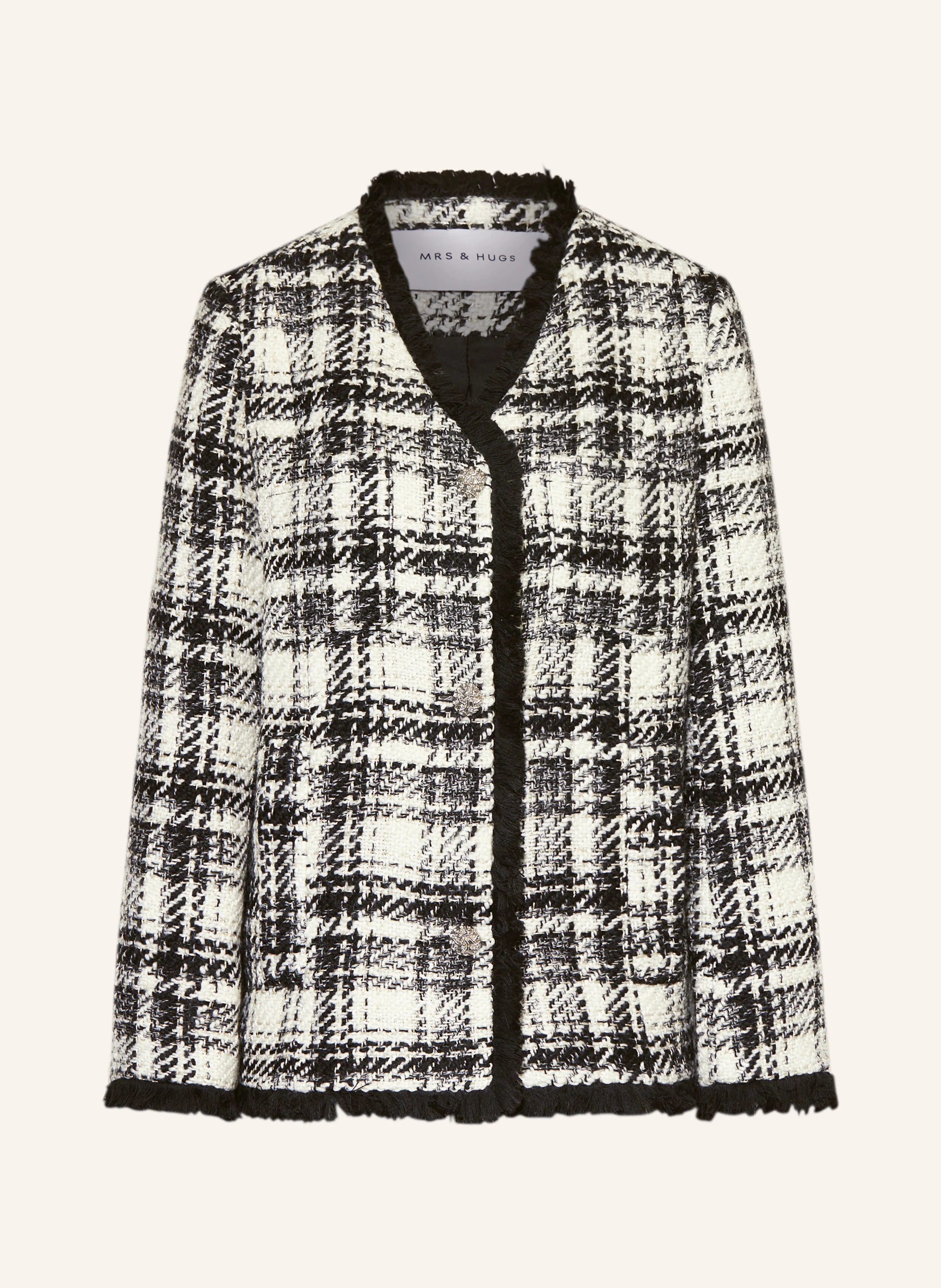 MRS & HUGS Tweed-Blazer mit Glitzergarn