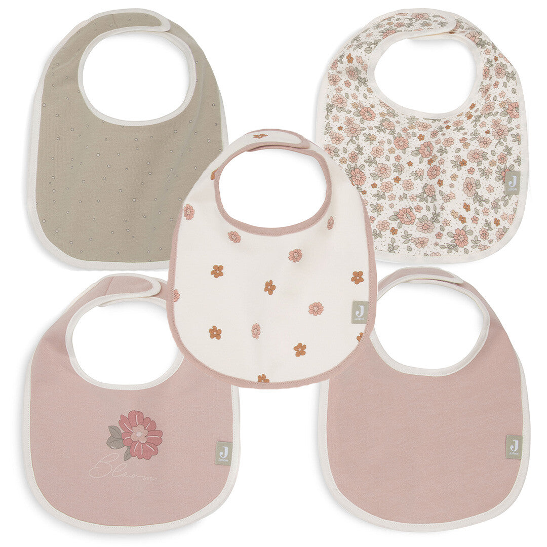 Jollein slabbetje retro flowers - 5st